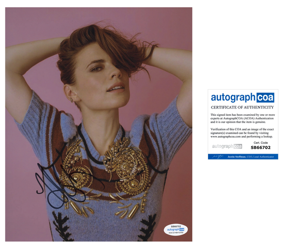 Hayley Atwell Sexy Signed Autograph 8x10 Photo ACOA