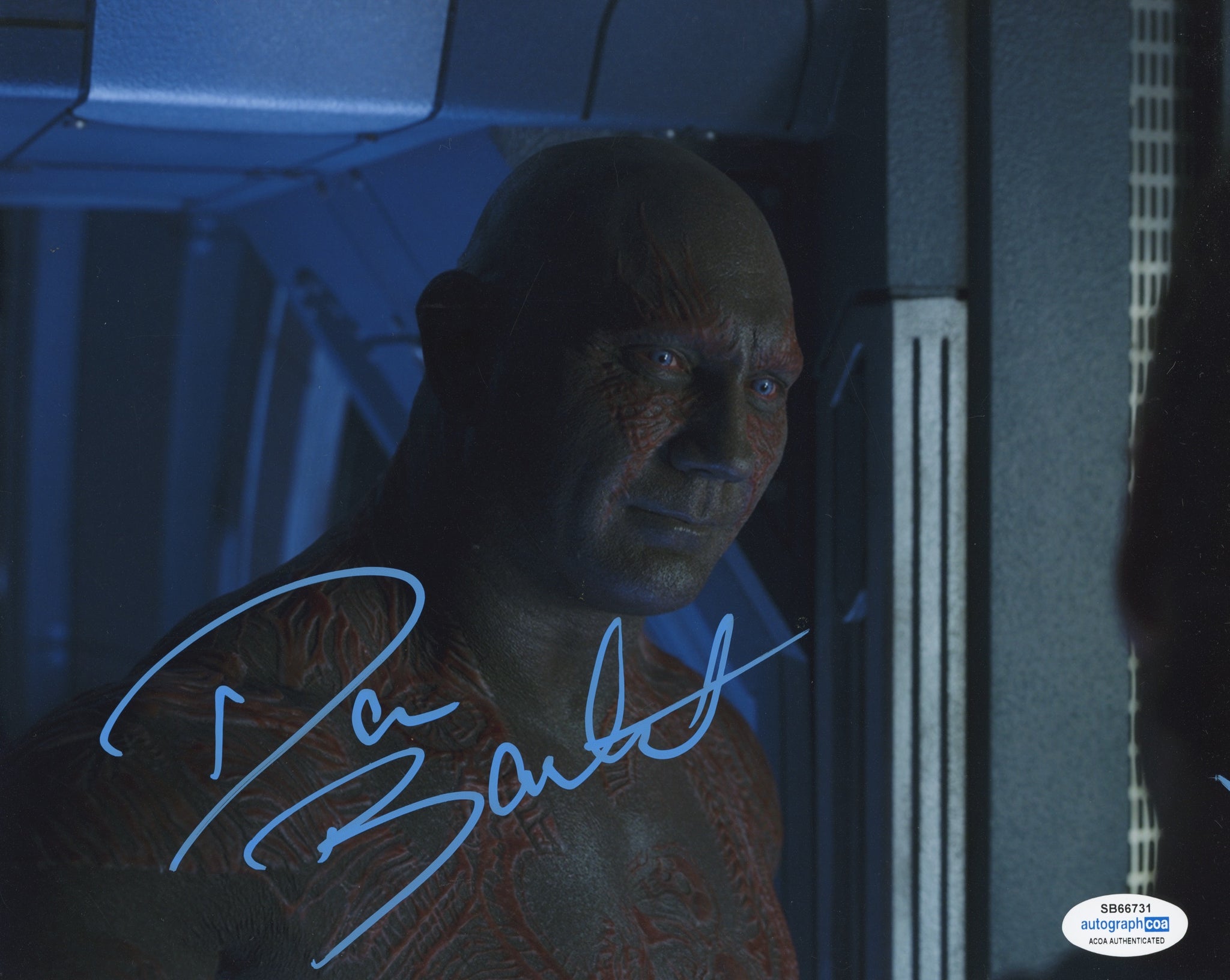 Dave Bautista Guardians of the Galaxy Signed Autograph 8x10 Photo ACOA