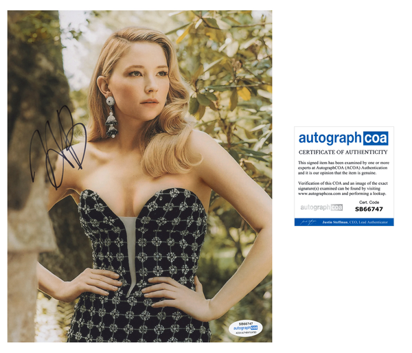 Haley Bennett Sexy Signed Autograph 8x10 Photo ACOA