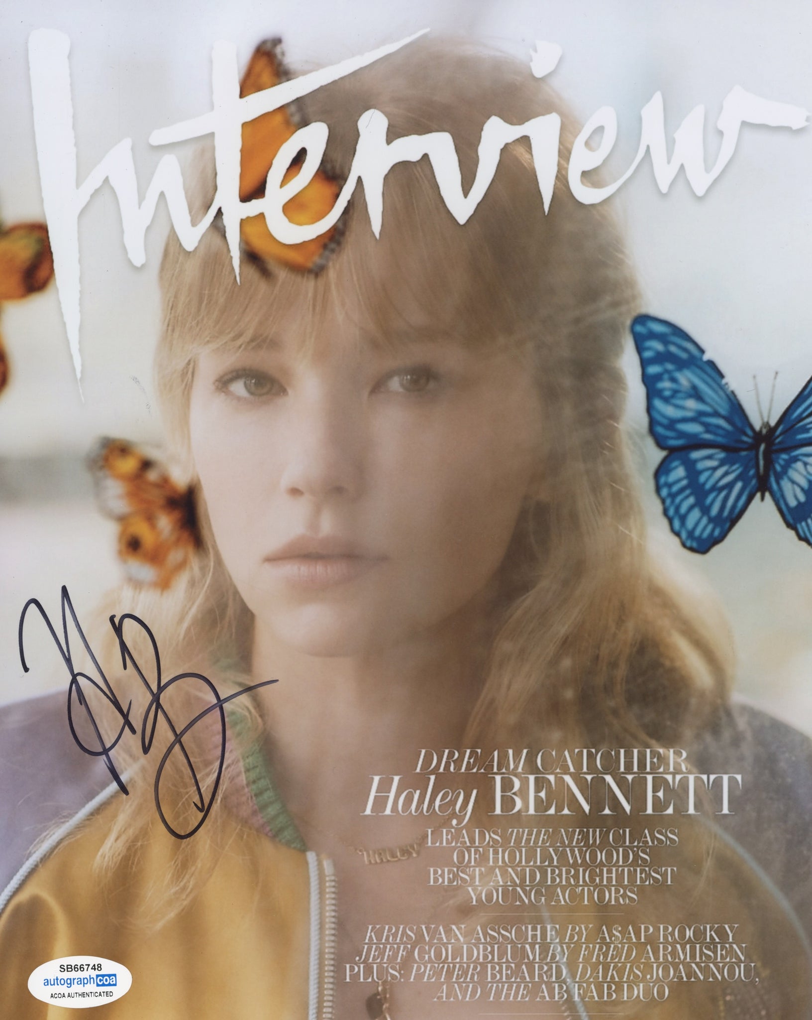 Haley Bennett Sexy Signed Autograph 8x10 Photo ACOA