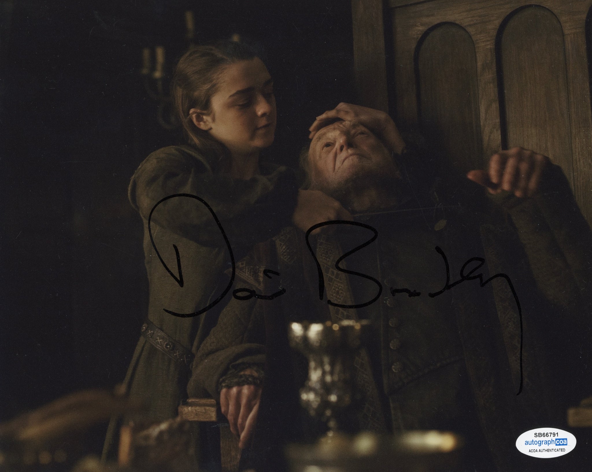 David Bradley Game of Thrones Signed Autograph 8x10 Photo ACOA