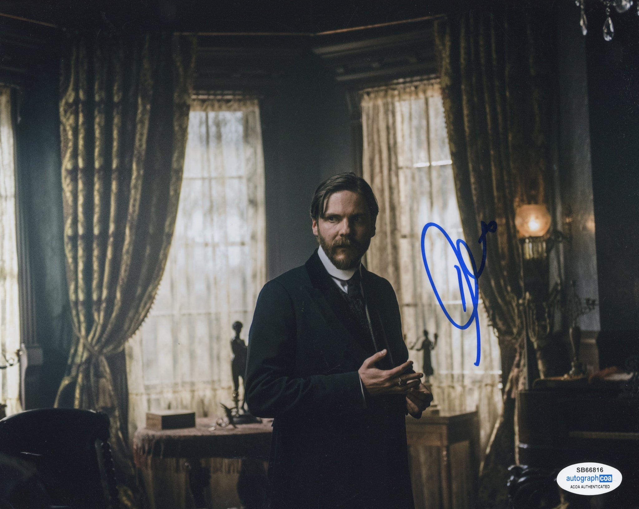 Daniel Bruhl The Alienist Signed Autograph 8x10 Photo ACOA