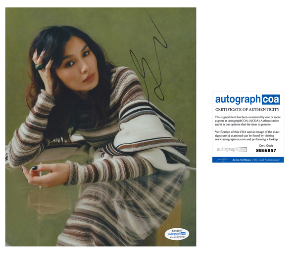 Gemma Chan Sexy Signed Autograph 8x10 Photo ACOA