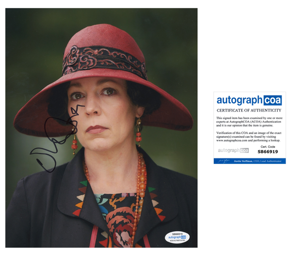 Olivia Colman Mothering Sunday Signed Autograph 8x10 Photo ACOA