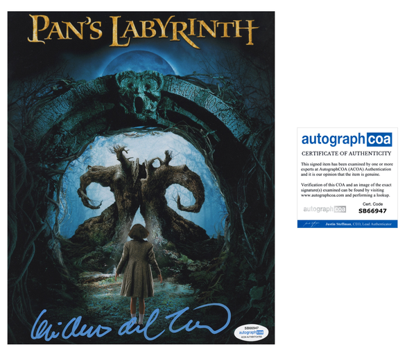 Guillermo Del Toro Pan's Labyrinth Signed Autograph 8x10 Photo ACOA