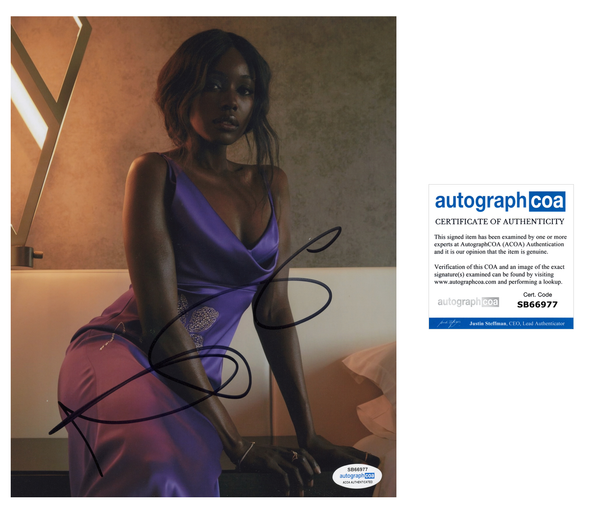 Anna Diop Titans Signed Autograph 8x10 Photo ACOA