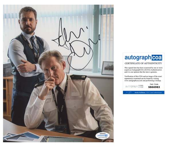 Adrian Dunbar Line of Duty Signed Autograph 8x10 Photo ACOA