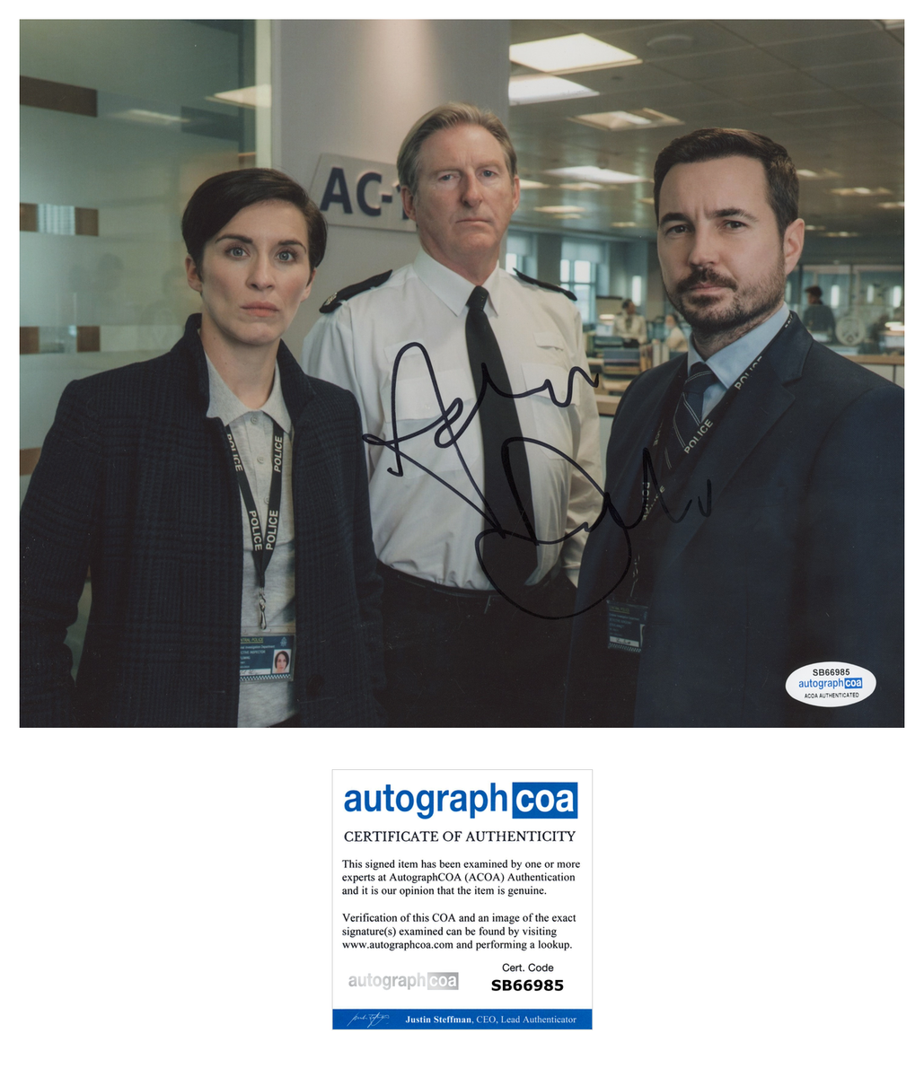 Adrian Dunbar Line of Duty Signed Autograph 8x10 Photo ACOA | Outlaw ...