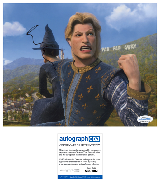 Rupert Everett Shrek Signed Autograph 8x10 Photo ACOA