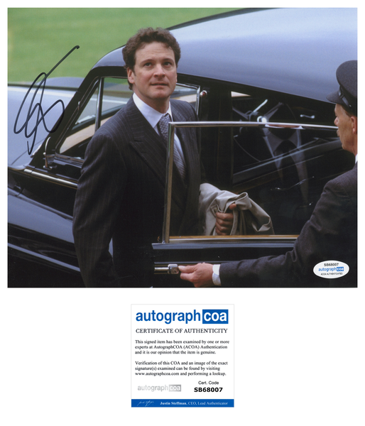 Colin Firth What a Girl Wants Signed Autograph 8x10 Photo ACOA
