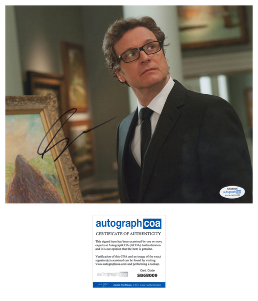 Colin Firth The Staircase Signed Autograph 8x10 Photo ACOA