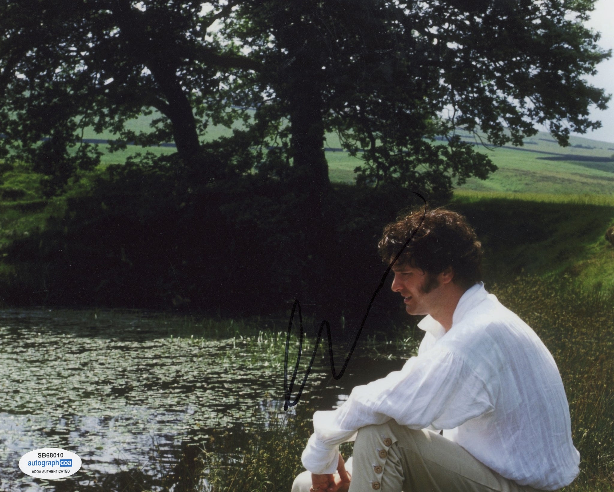 Colin Firth Pride and Prejudice Signed Autograph 8x10 Photo ACOA