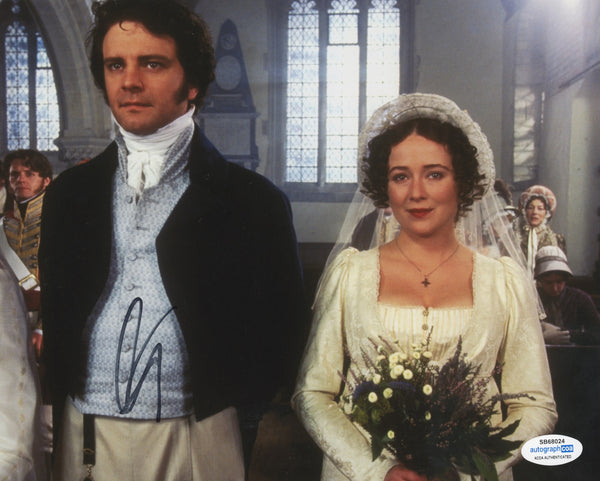 Colin Firth Pride and Prejudice Signed Autograph 8x10 Photo ACOA