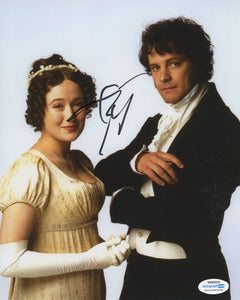 Colin Firth Pride and Prejudice Signed Autograph 8x10 Photo ACOA