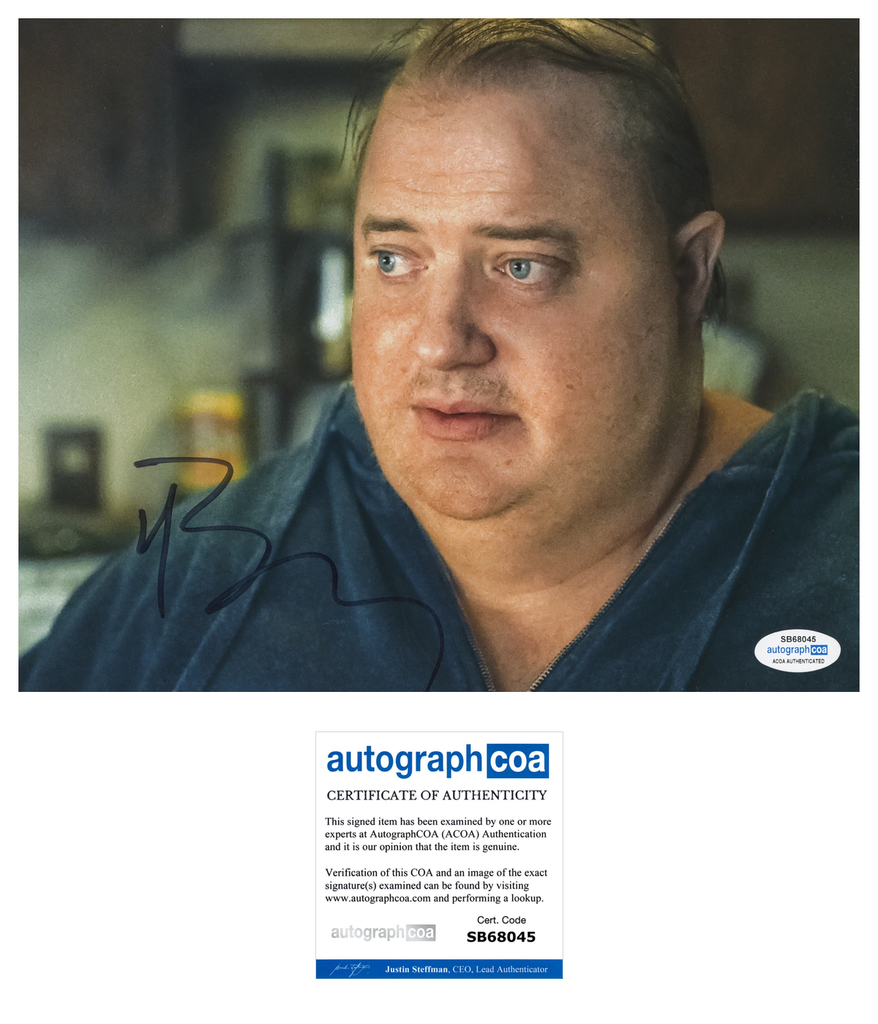 Brendan Fraser The Whale Signed Autograph 8x10 Photo ACOA | Outlaw ...