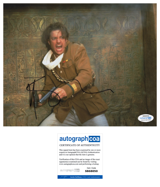 Brendan Fraser The Mummy Signed Autograph 8x10 Photo ACOA