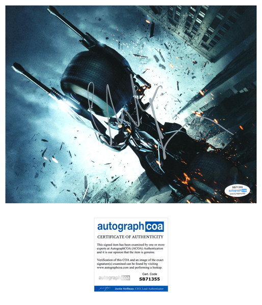 Christian Bale Batman Signed Autograph 8x10 Photo ACOA