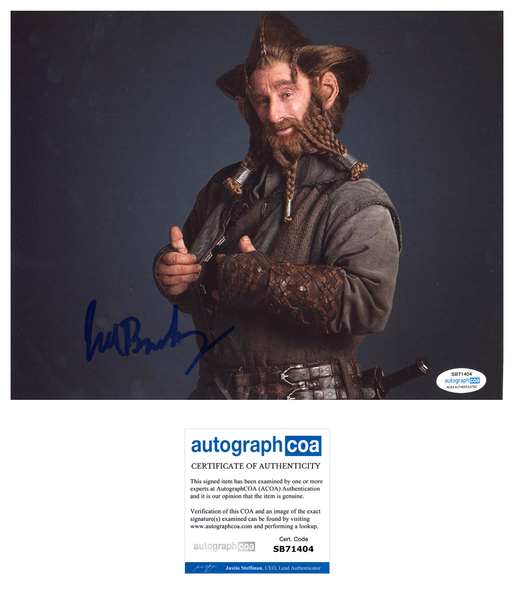 Jed Brophy Hobbit Signed Autograph 8x10 Photo ACOA