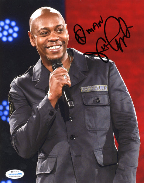 Dave Chappelle Signed Autograph 8x10 Photo ACOA