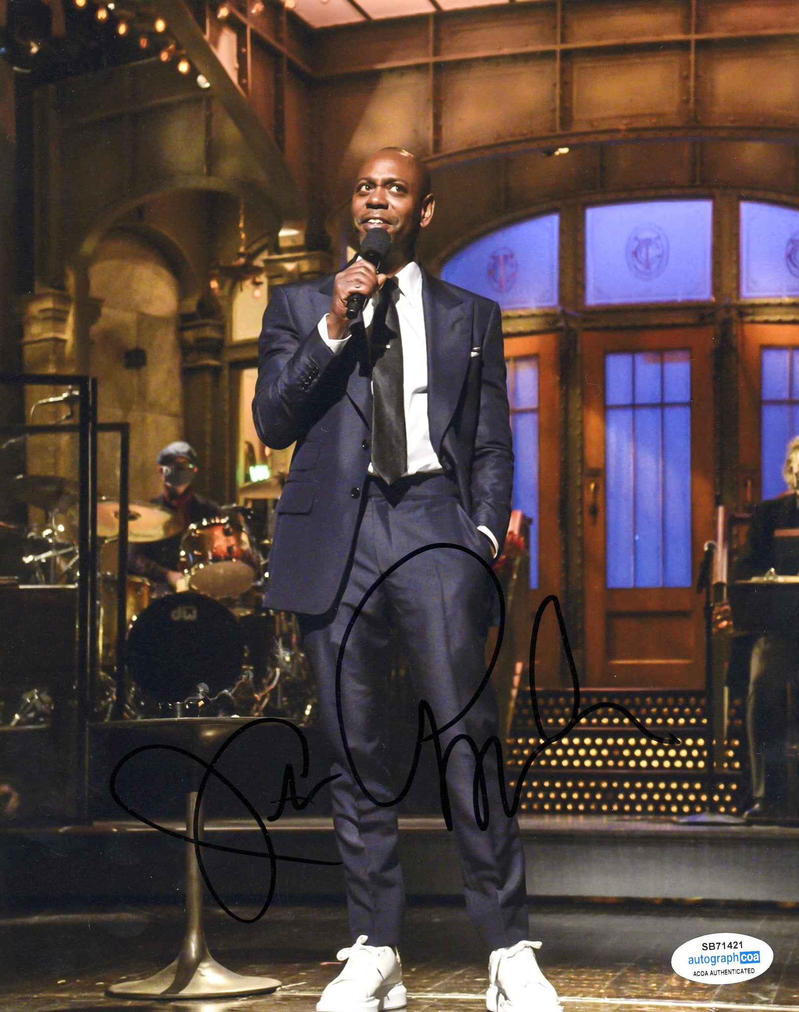 Dave Chappelle Signed Autograph 8x10 Photo ACOA