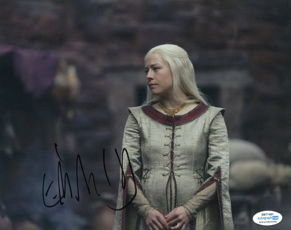 Emma D'Arcy House of the Dragon Signed Autograph 8x10 PHoto ACOA