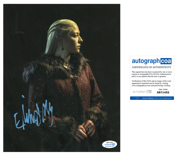 Emma D'Arcy House of the Dragon Signed Autograph 8x10 PHoto ACOA