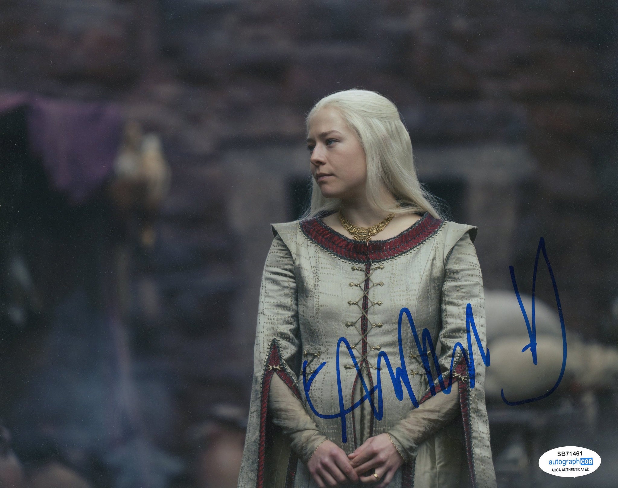 Emma D'Arcy House of the Dragon Signed Autograph 8x10 PHoto ACOA