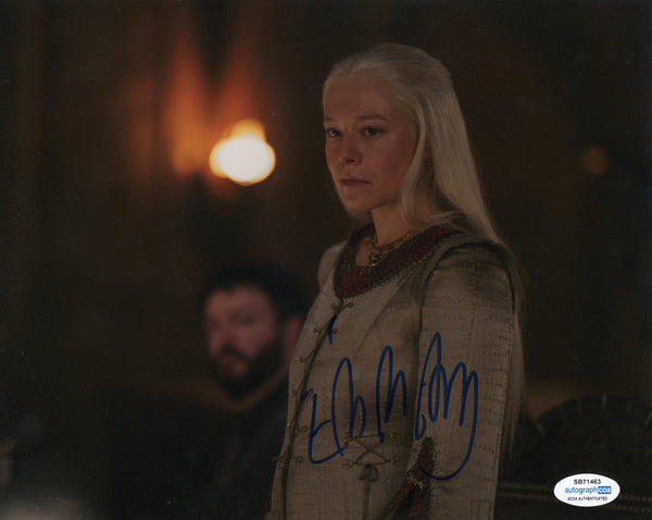 Emma D'Arcy House of the Dragon Signed Autograph 8x10 PHoto ACOA