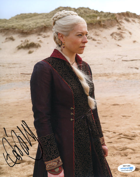 Emma D'Arcy House of the Dragon Signed Autograph 8x10 PHoto ACOA