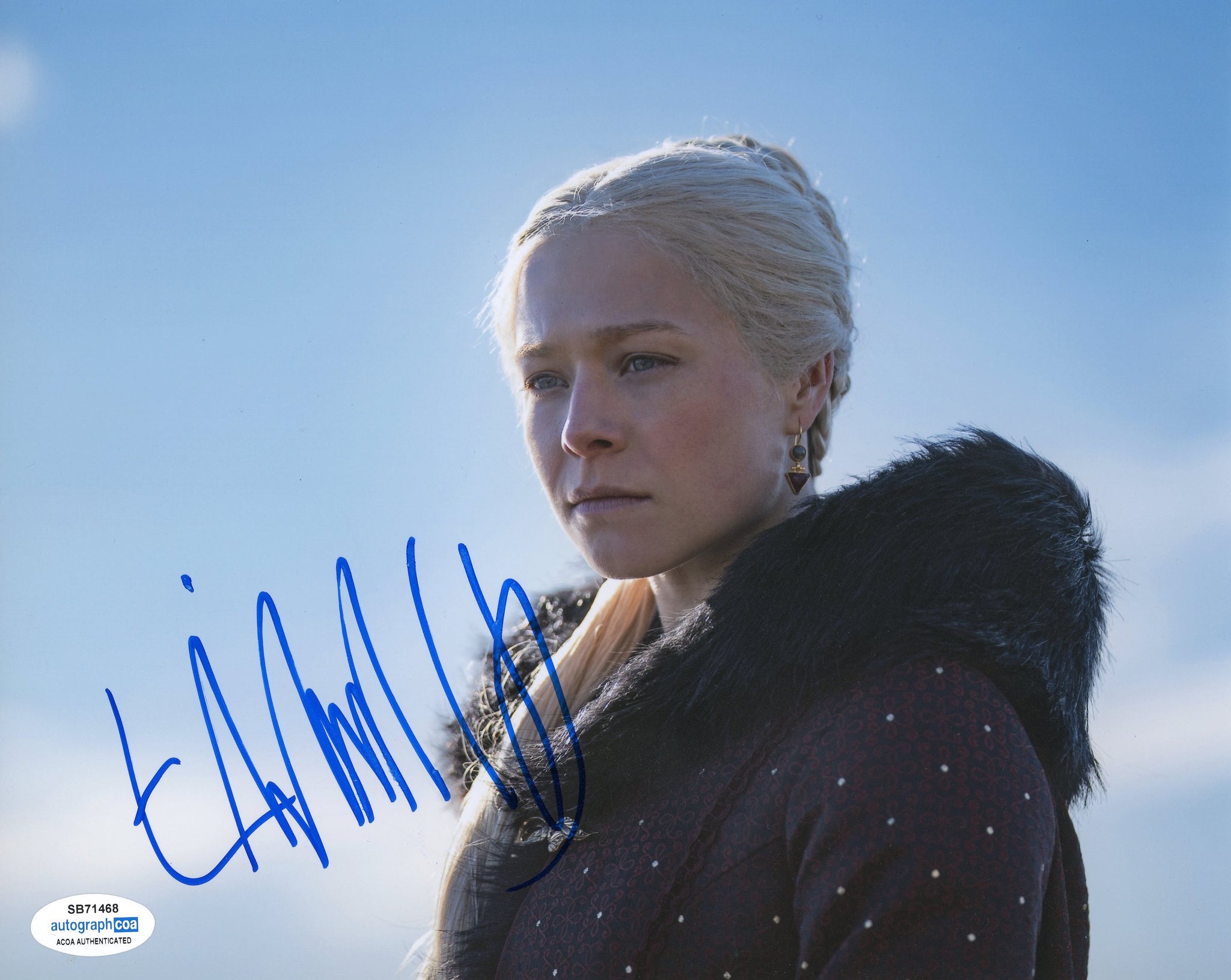 Emma D'Arcy House of the Dragon Signed Autograph 8x10 Photo ACOA