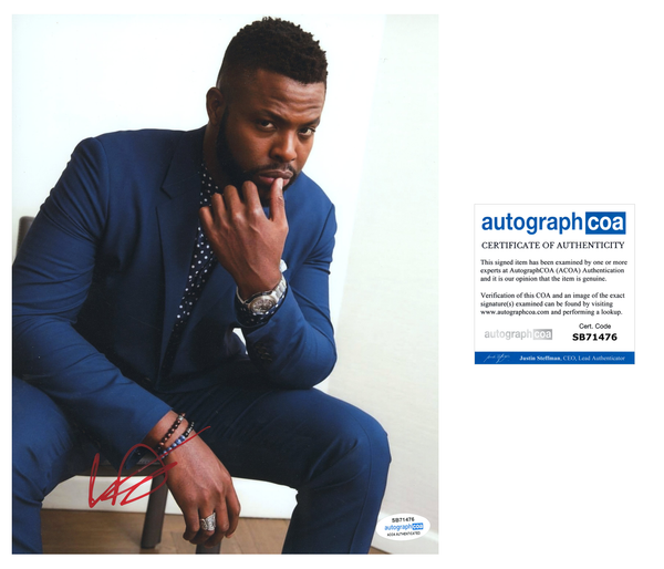 Winston Duke Black Panther Signed Autograph 8x10 Photo ACOA