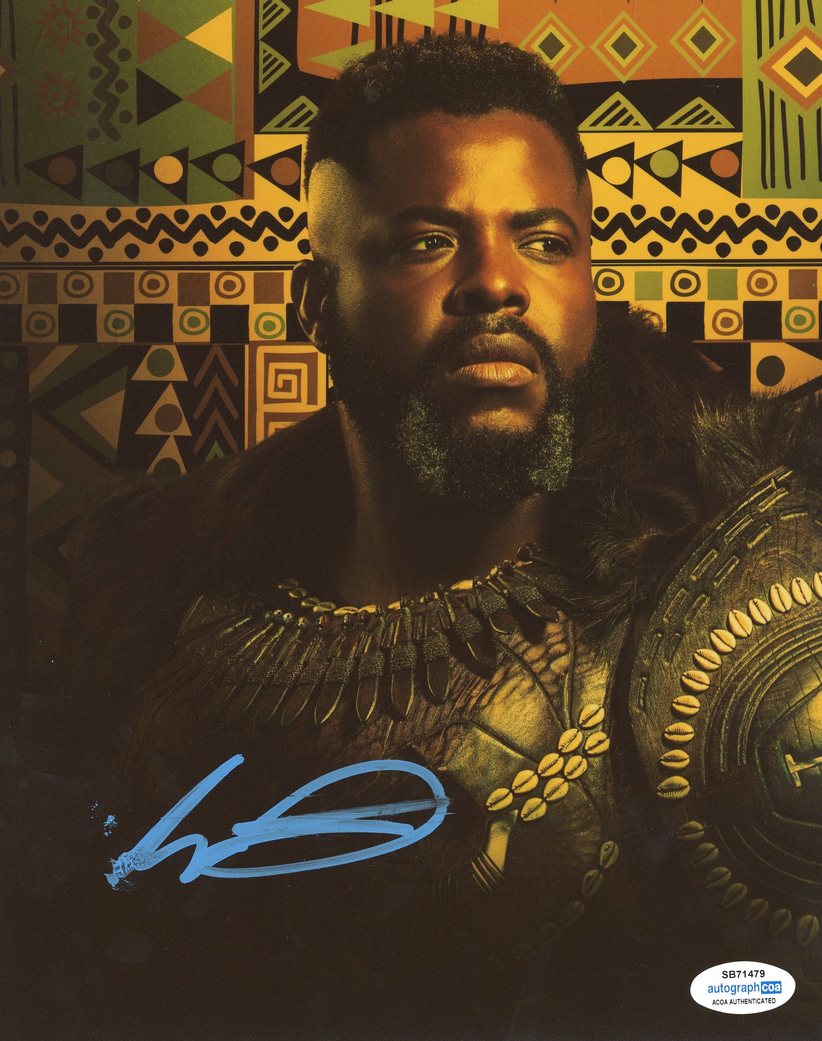 Winston Duke Black Panther Signed Autograph 8x10 Photo ACOA