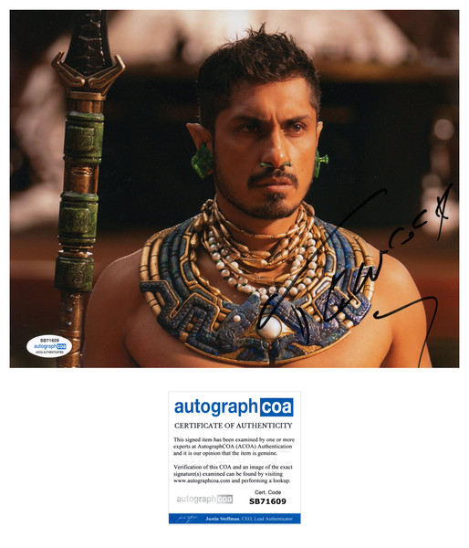 Tenoch Huerta Black Panther Signed Autograph 8x10 Photo ACOA