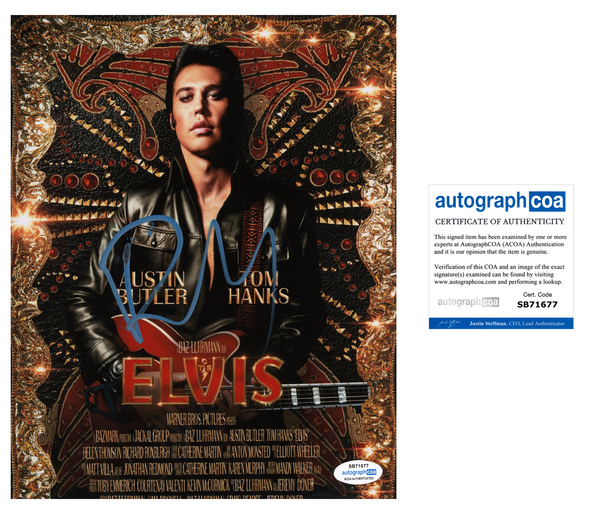 Baz Luhrmann Elvis Signed Autograph 8x10 Photo ACOA