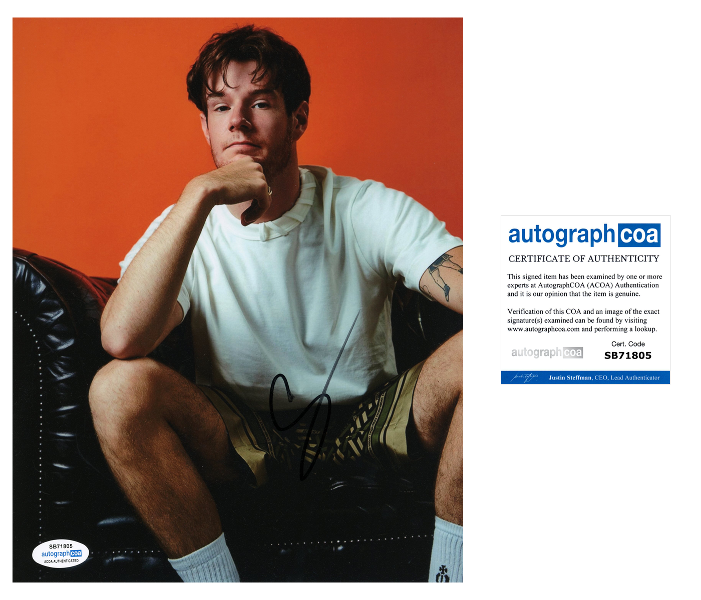 Connor Swindells Sex Education Signed Autograph 8x10 Photo ACOA