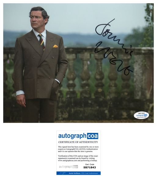 Dominic West The Crown Signed Autograph 8x10 Photo ACOA