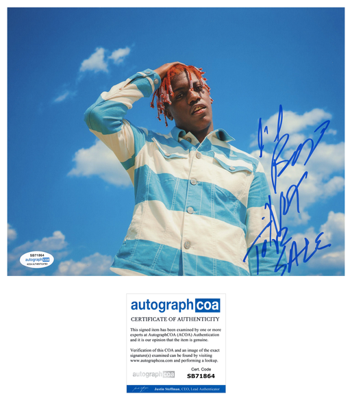 Lil Yachty Signed Autograph 8x10 Photo ACOA
