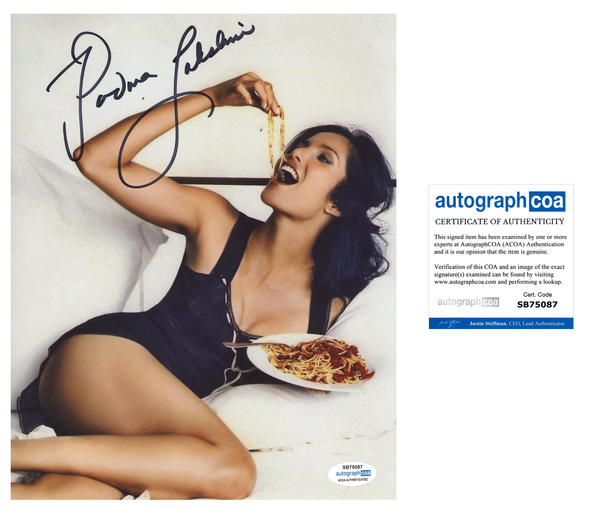 Padma Lakshmi Top Chef Sexy Signed Autograph 8x10 Photo ACOA