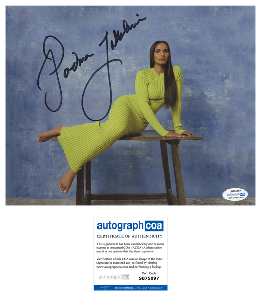 Padma Lakshmi Top Chef Sexy Signed Autograph 8x10 Photo ACOA