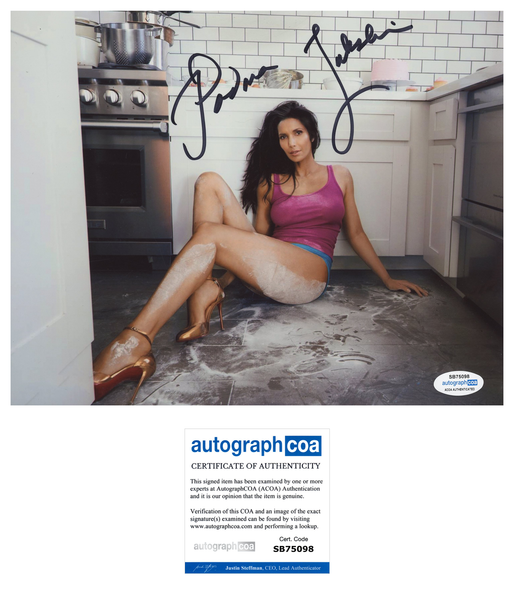 Padma Lakshmi Top Chef Sexy Signed Autograph 8x10 Photo ACOA