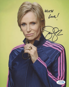 Jane Lynch Glee Signed Autograph 8x10 Photo ACOA