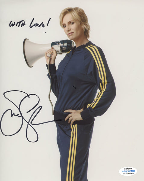 Jane Lynch Glee Signed Autograph 8x10 Photo ACOA