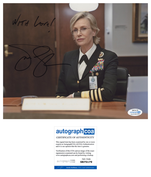 Jane Lynch Space Force Signed Autograph 8x10 Photo ACOA