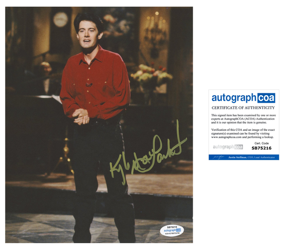 Kyle Maclachlan Twin Peaks Signed Autograph 8x10 Photo ACOA