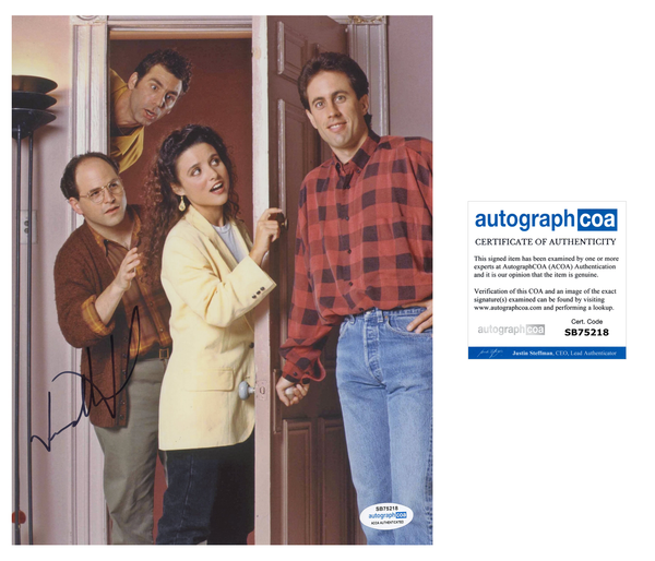 Jason Alexander Seinfeld Signed Autograph 8x10 Photo ACOA