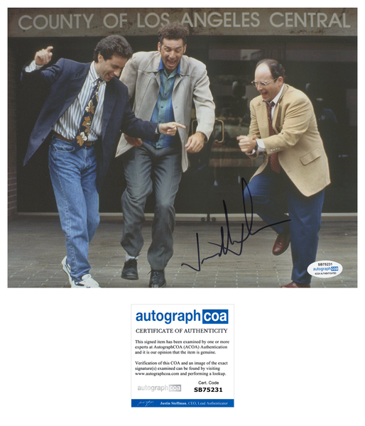 Jason Alexander Seinfeld Signed Autograph 8x10 Photo ACOA