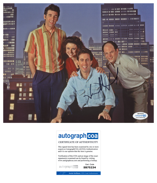 Jason Alexander Seinfeld Signed Autograph 8x10 Photo ACOA