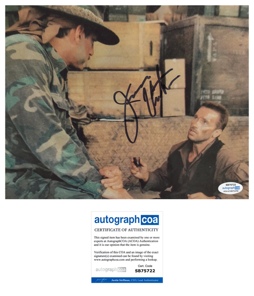 Jesse Ventura Predator Signed Autograph 8x10 Photo ACOA