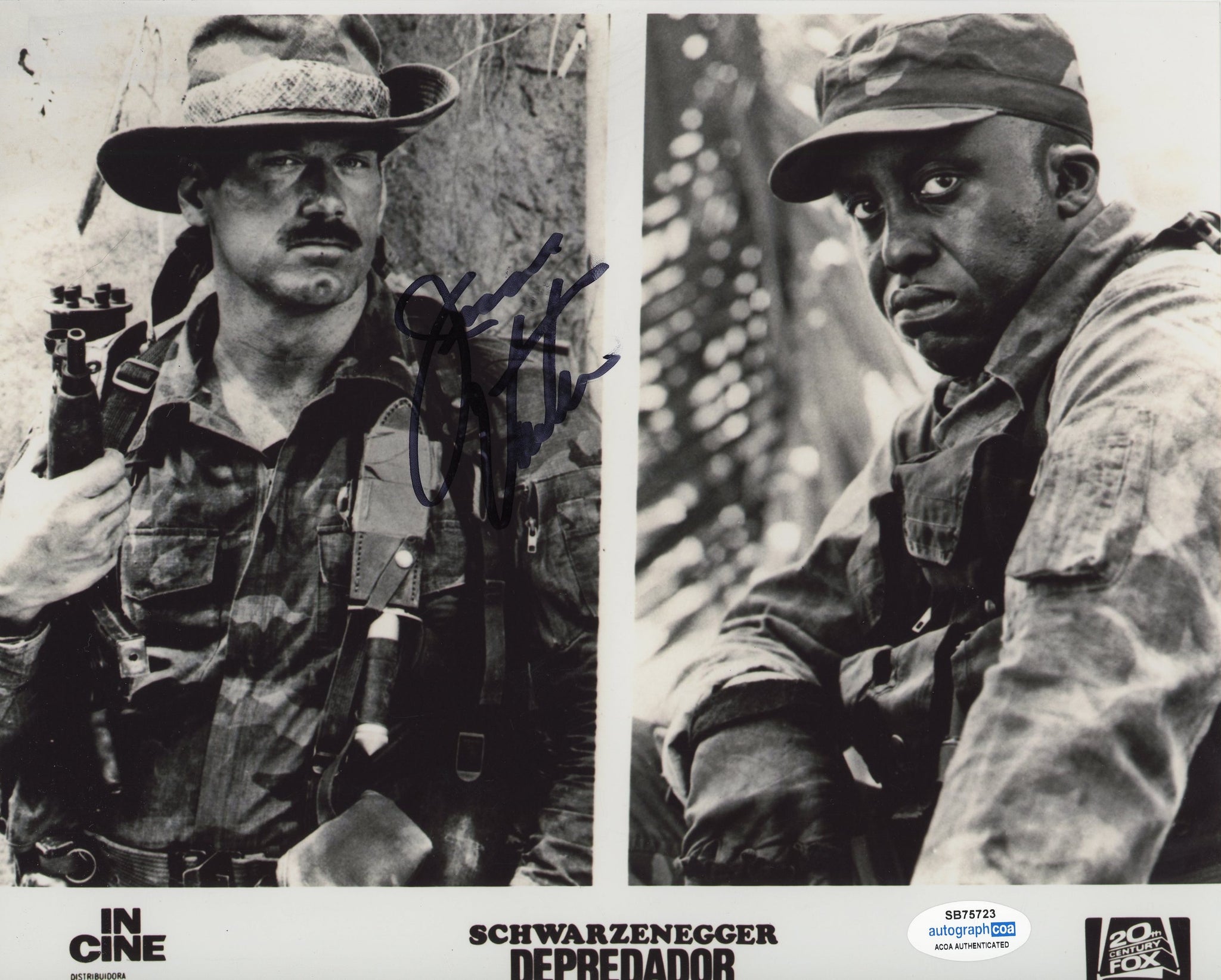 Jesse Ventura Predator Signed Autograph 8x10 Photo ACOA