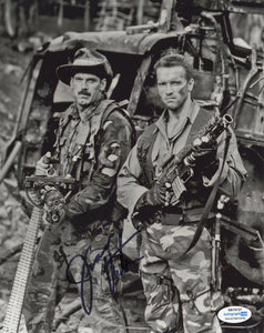 Jesse Ventura Predator Signed Autograph 8x10 Photo ACOA